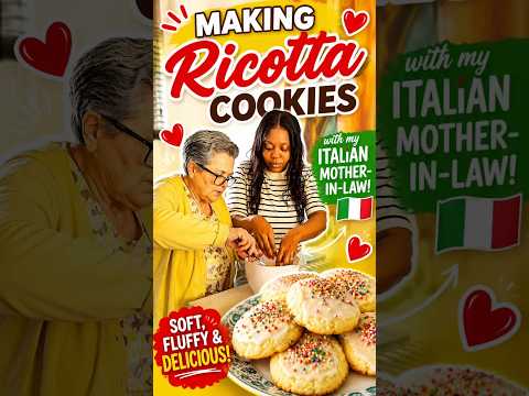 Making Italian Ricotta Cookies with My Mother-In-Law 🇮🇹