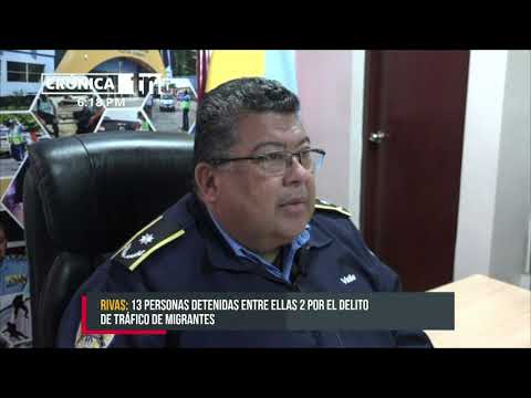 13 delincuentes detenidos durante operativos policiales en Rivas - Nicaragua
