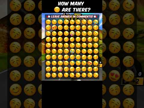 🧠Find hidden emoji 😎 eye test #emojichallenge  #emoji  #shorts