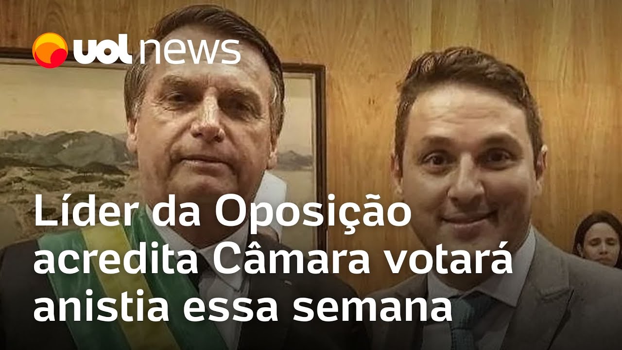 Líder da oposição acredita que Câmara votará anistia essa semana: ‘Não só a urgência, como o mérito’