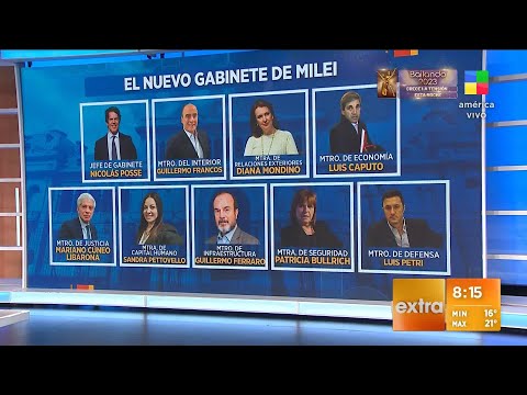 Los nombres del nuevo Gabinete de Javier Milei