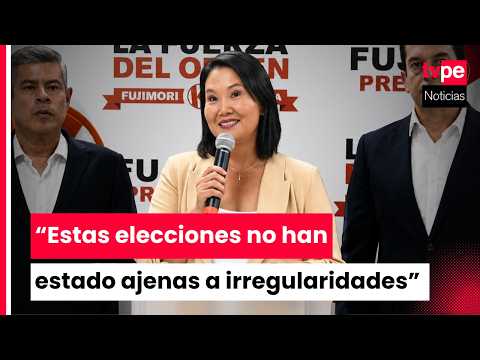 Candidata Keiko Fujimori se pronuncia luego de oficialización de segunda vuelta electoral