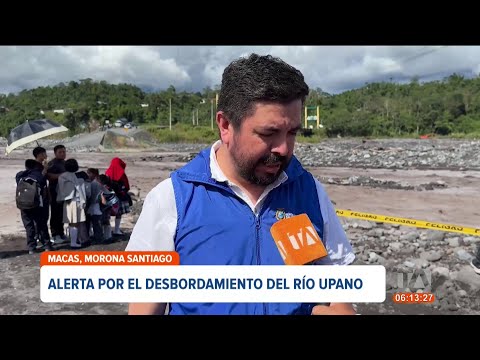 El desbordamiento del Río Upano a desencadenado irrupciones en arterias viales en Morona Santiago