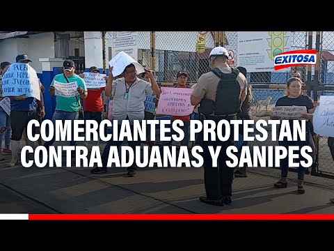 Iquitos: Comerciantes de pescados protestan contra Aduanas y SANIPES