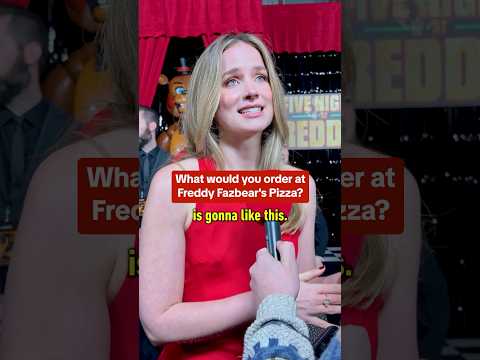 Five Nights at Freddy's 2 star Elizabeth Lail reveals her favorite pizza! #fnaf #fnaf2 #pizza #ign