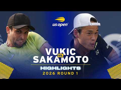 Aleksandar Vukic vs. Rei Sakamoto Highlights | 2026 US Open Round 1