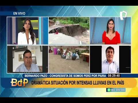 José Pazo: Hay 10.000 afectados, 6 fallecidos y 28 centros de salud con daños en Piura