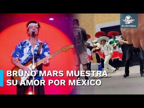 Captan a Bruno Mars en calles de la CDMX vestido de mariachi