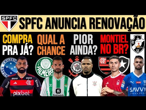 GABI NO CRUZEIRO POR € 5MI? WILLIAN JOSÉ NO VERDÃO? NOVA POR CARLOS MIGUEL! MONTIEL, MICHAEL, SP E+