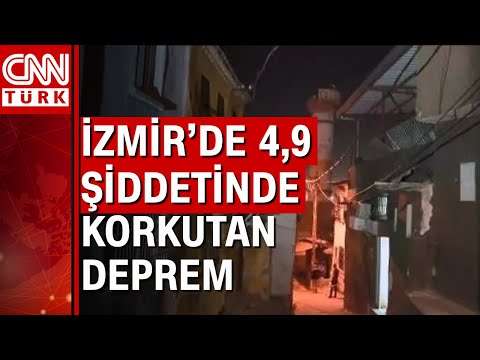 İzmir'in Buca ilçesinde 4.9 büyüklüğünde korkutan bir deprem meydana geldi!