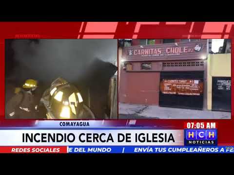 Se incendia un local de comidas en Comayagua