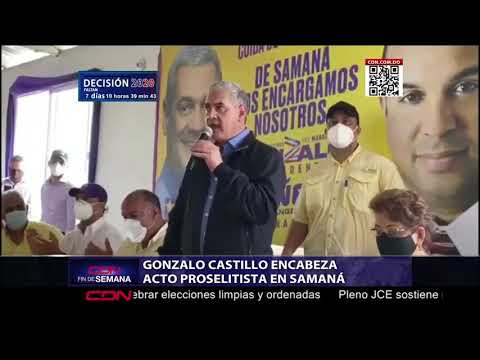 Gonzalo Castillo encabeza acto proselitista en Samaná