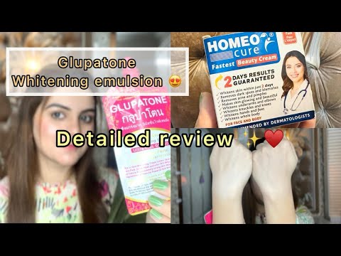Glupatone Whitening Emulsion | Most Viral Skin Whitening Cream | Homeo Cream