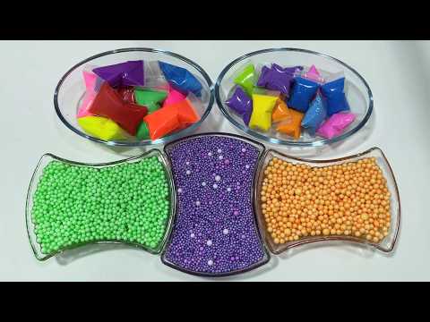 ASMR Crunchy Foam Beads & Squishy Clay Slime! 🤤 Oddly Satisfying Brain-Melting Triggers