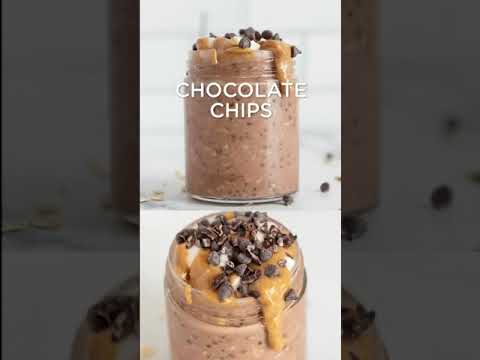 Chocolate Peanut Butter Overnight Oats #shorts