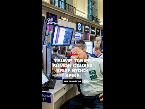 Trump tariff rumor causes brief stock spike