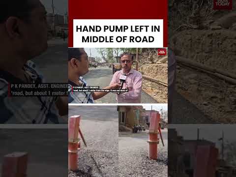Mirzapur Road Blunder | Contractor Builds Road Around Hand Pump #rajdeepsardesai #mirzapur #viral