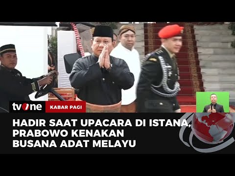 Kenakan Baju Adat Melayu, Prabowo Hadiri Upacara Kemerdekaan Di Istana ...