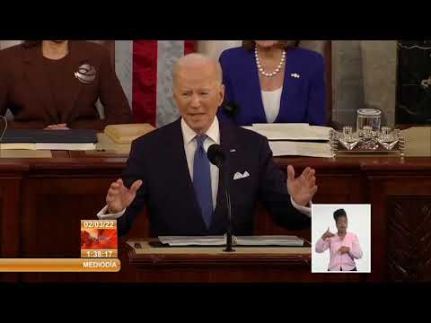 Joe Biden denigra a Rusia en su discurso del Estado de la Unión en el Capitolio de Washington