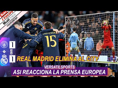 ASI REACCIONA PRENSA INGLESA a VICTORIA de REAL MADRID MANCHESTER CITY vs REAL MADRID
