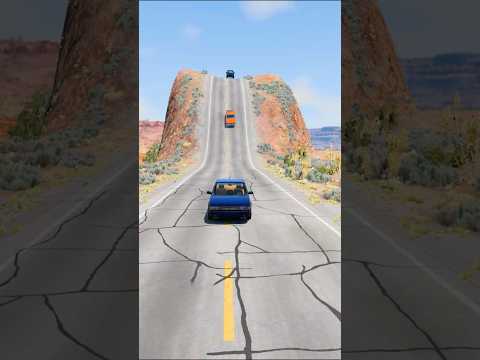 Flatbed Truck McQueen | Transportation with Truck - Pothole vs Car #60| BeamNG.Drive Gameplay