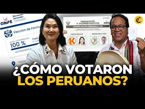 MAPA ELECTORAL de PERÚ tras ELECCIONES 2026: ¿Quiénes votaron por Fujimori y Sánchez? | El Comercio