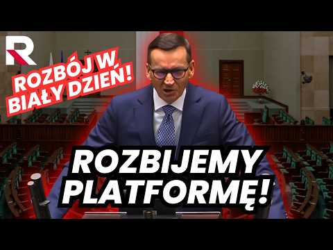 MOCNE SŁOWA MORAWIECKIEGO O RZĄDZIE DONALDA TUSKA!