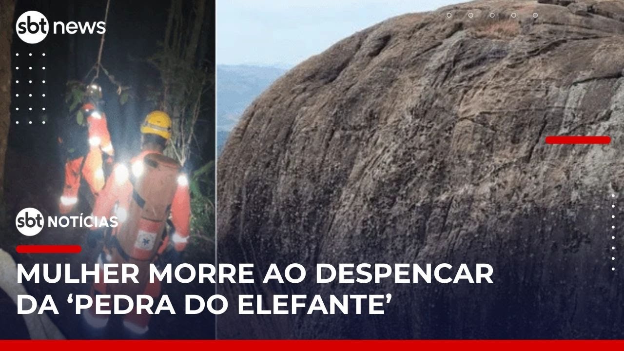 Mulher morre ao praticar rapel na Pedra do Elefante, em Minas | #SBTNotícias