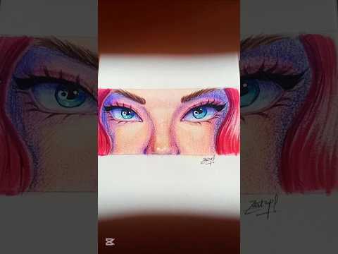 OCEAN EYES #art#drawing#sketch#oceaneyes#shorts#colors