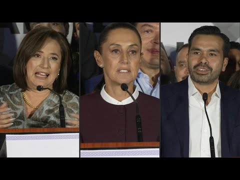 La opositora Gálvez arremete contra Sheinbaum en debate presidencial de México | AFP