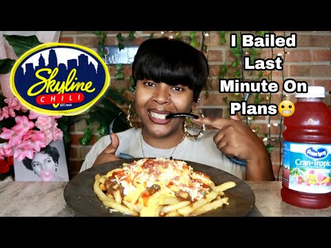 Cincinnati Skyline Chili Cheese Fries Mukbang | Don't invite me to NOTHING!