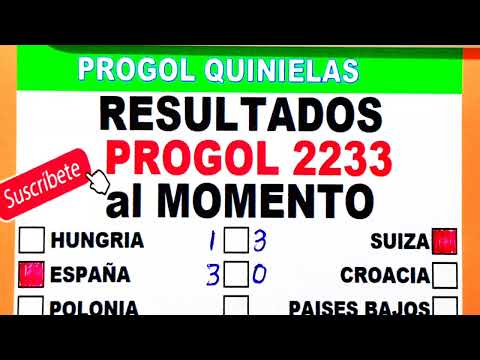 Progol 2233 Resultados al Momento SABADO 15 |   progol 2233  | progol Revancha 2233
