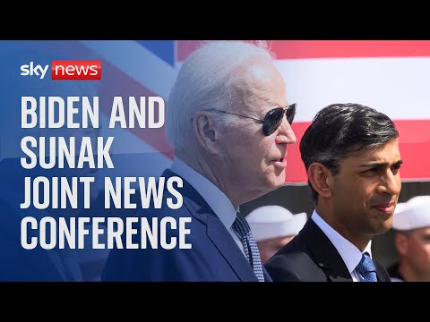 US President Joe Biden holds joint news conference with UK Prime Minister Rishi Sunak