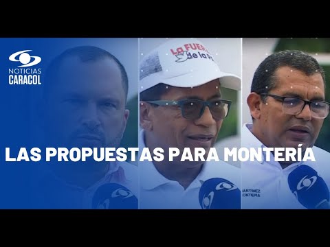 Debate con candidatos a la Alcaldía de Montería en Noticias Caracol (Parte 1)