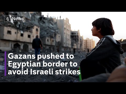 Inside Gaza: Palestinians forced south to Egyptian border | Israel-Hamas War