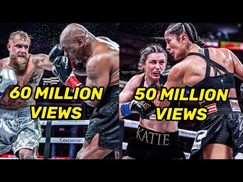 Jake Paul vs Mike Tyson 60 MILLION VIEWS & Taylor vs Serrano II 50 MILLION VIEWS SHATTERS RECORDS