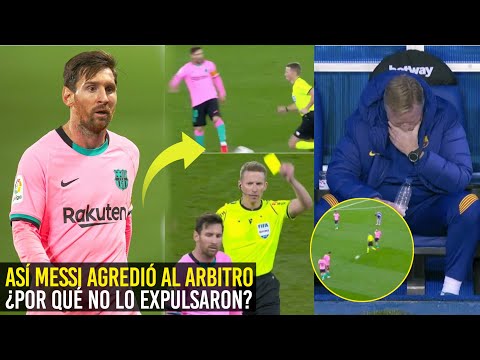 MESSI SE VOLVIÓ LOCO Y ASÍ AGREDIÓ AL ARBITRO ¿POR QUÉ NO LO EXPULSÓ ¿SE ACERCAN AL DESCENSO