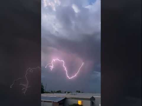 WATCH:  Lightning over Glendale, AZ provided a mesmerizing sight #shorts