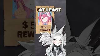 She is in DEBT to me