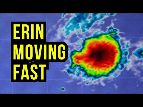 Erin Moving Quickly to the West...