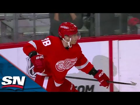 Red Wings Kane Turns Back The Clock With Some Silky Stick Handling To Score On Breakaway