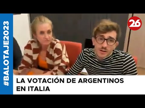 EN VIVO | La votación de argentinos en Italia
