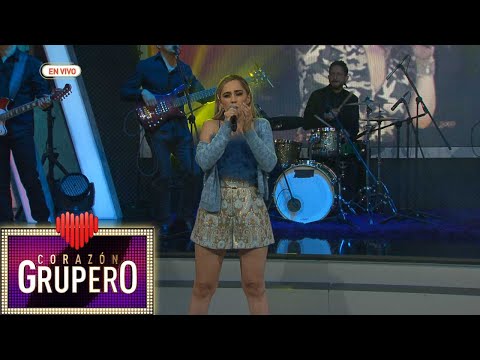 ¡Carolina Ross fue la primera sobre el escenario, y nos cantó el tema Basta ya! | Corazón Grupero