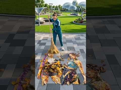 Rumi x Zoey Sweeping Trend #katebrush #shorts #viral