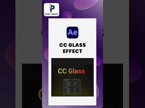 💎 Create Realistic Glass Effect in After Effects using CC Glass #CCGlassEffect #AfterEffectsTips