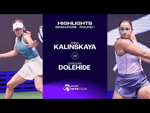 Anna Kalinskaya vs. Caroline Dolehide | Singapore Round 1 | WTA Match Highlights