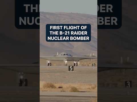 First flight of the B-21 Raider nuclear bomber | New ...