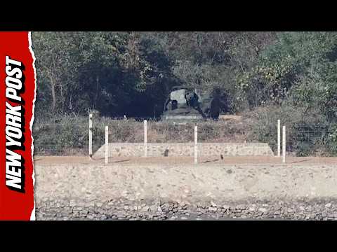 North Korean Armored Vehicles Aim Guns South in DMZ Showdown