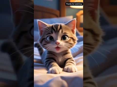 cute cat 🐈 shorts video #cutecat #ai #cartoon #cat #billi #shorts #shortvideo #ytshorts #animation