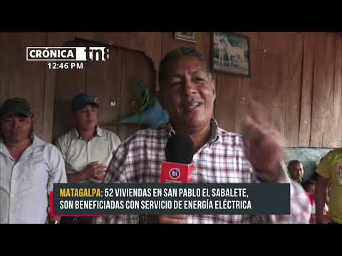 Aperturan servicio de energía eléctrica en comunidad de Matiguás - Nicaragua